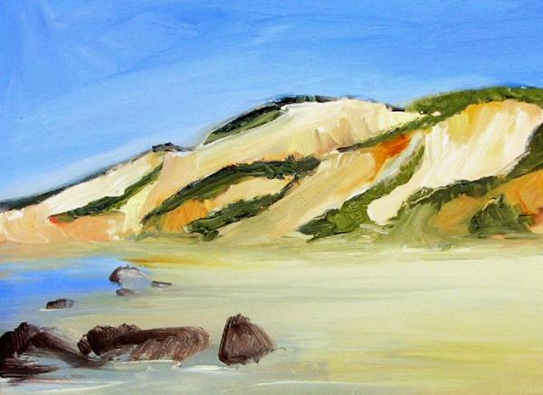 Clay Cliffs Call Home (oil on board)