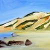 Clay Cliffs Call Home (oil on board)